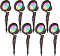8-Pack RGBW Dimmable Low Voltage LED Landscape Floodlight A3035