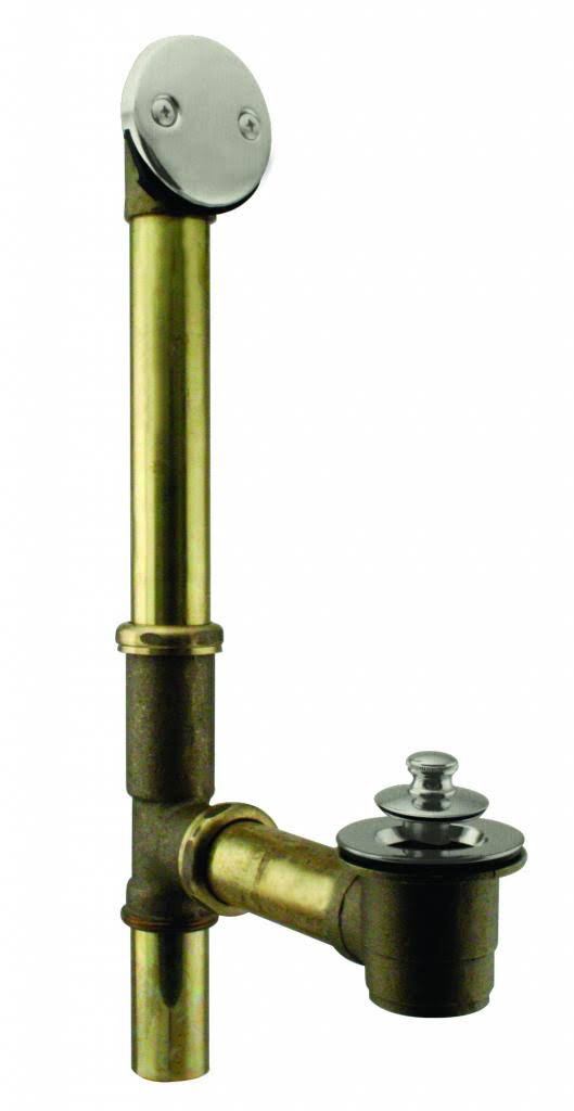 Satin Nickel Twist Close Bath Waste E20631
