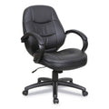 Black Leather Office Chair N3105