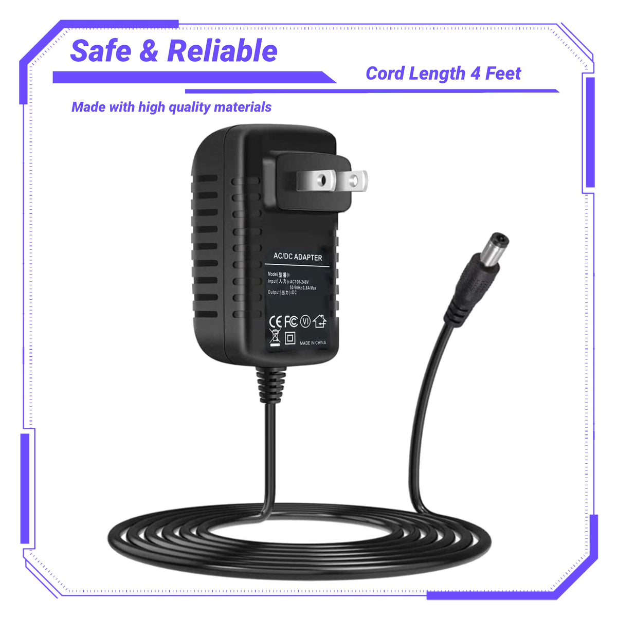 AC Adapter Charger Replacement for Elliptical Power Supply Cord Pack U23110