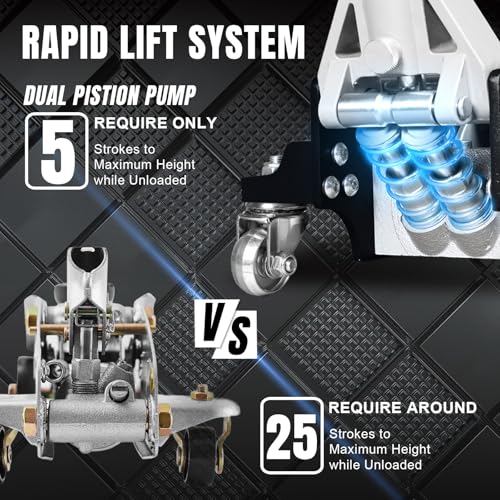 1.5 Ton Low Profile Aluminum Steel Racing Floor Jack A40341