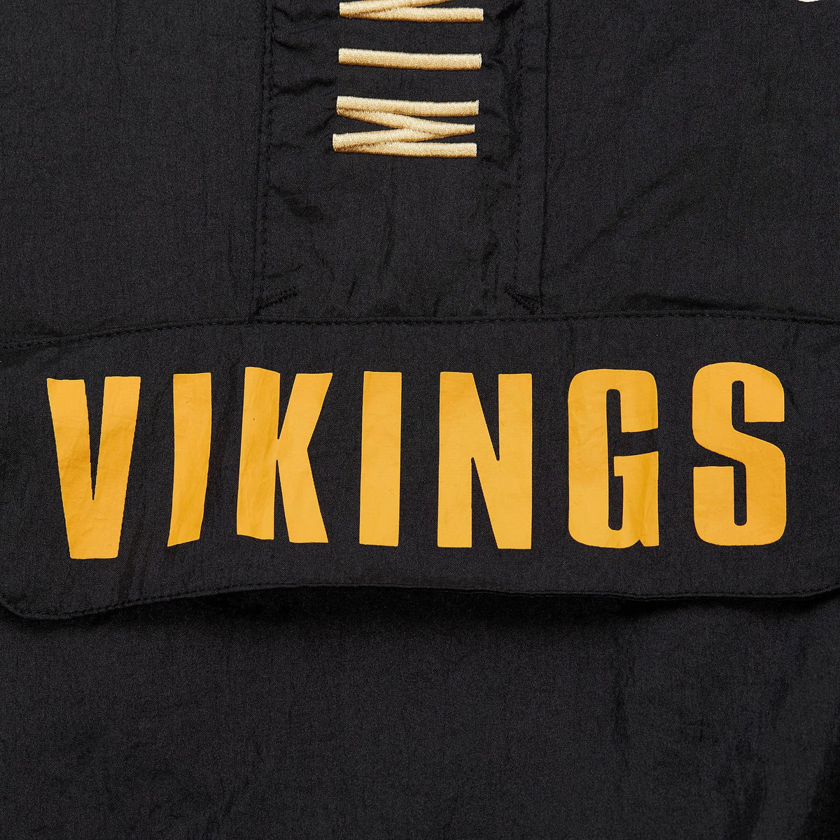Black Minnesota Vikings Quarter-Zip Windbreaker Jacket Q67062