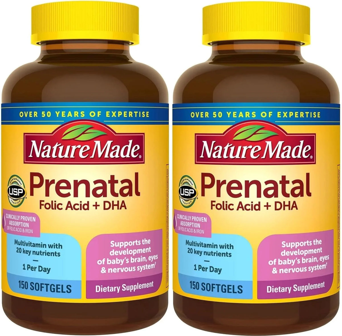 Prenatal Multi + Dha 200mg 150 Softgels 2pack U7543