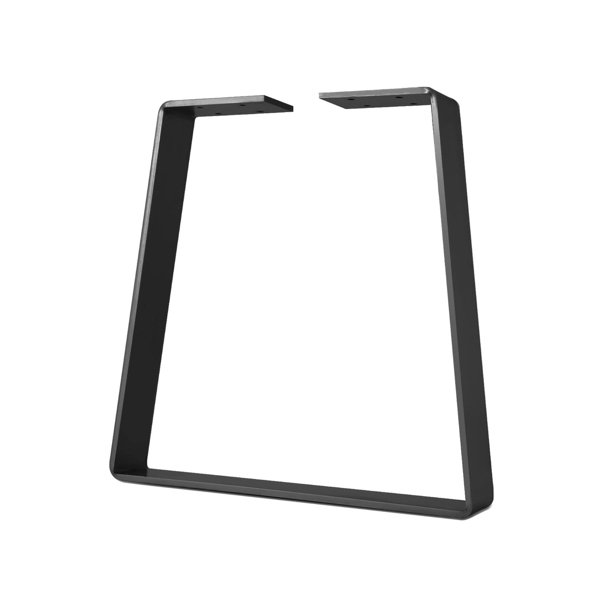 Flat Bar Table Leg and Bench Base Jet Black Satin A947