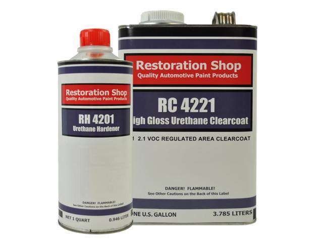 Springtime Yellow Low VOC Urethane Basecoat/Clearcoat Car Auto Paint Complete Medium Gallon Kit R87885