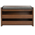 Grey/Walnut Storage Bench H734571