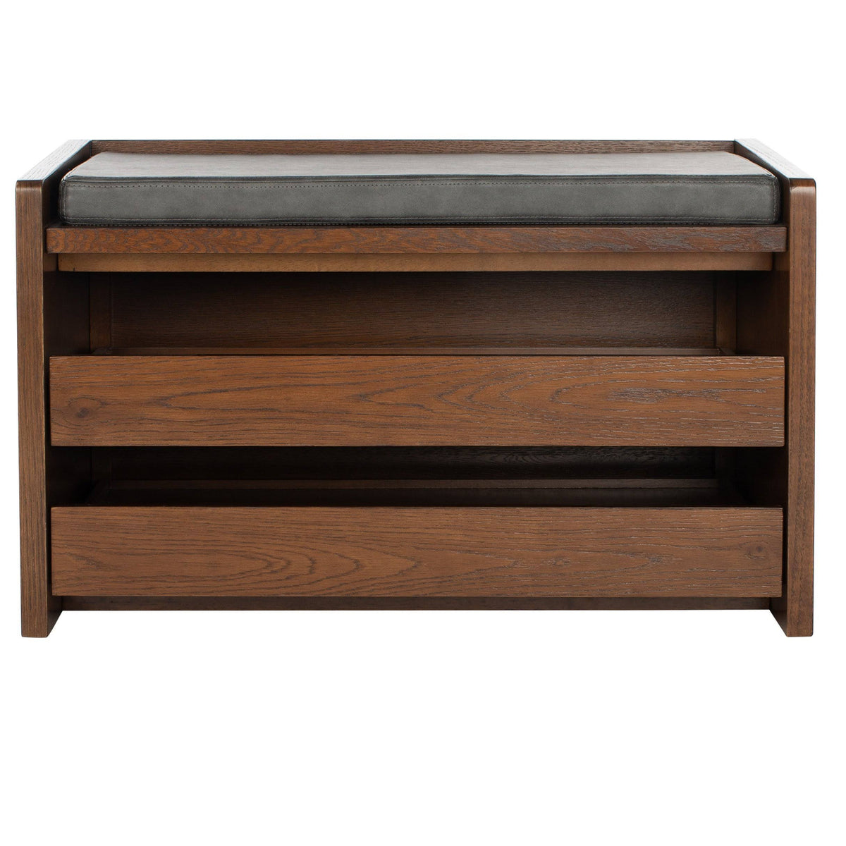 Grey/Walnut Storage Bench H734571