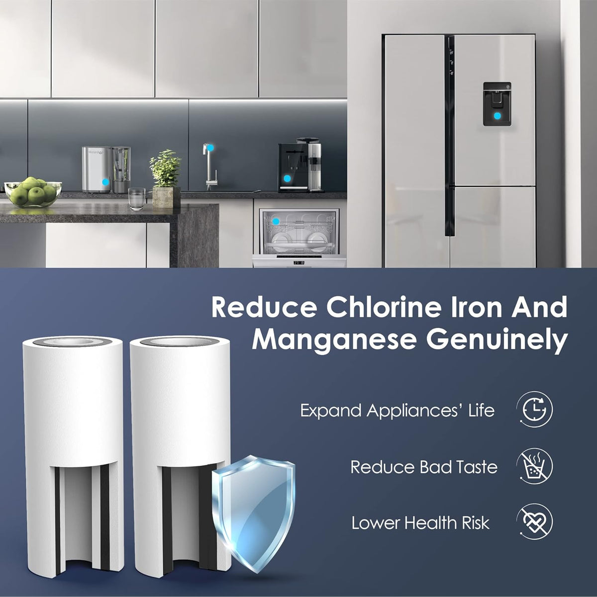 Whole House Water Filter System with Carbon and Sediment Filters C534
