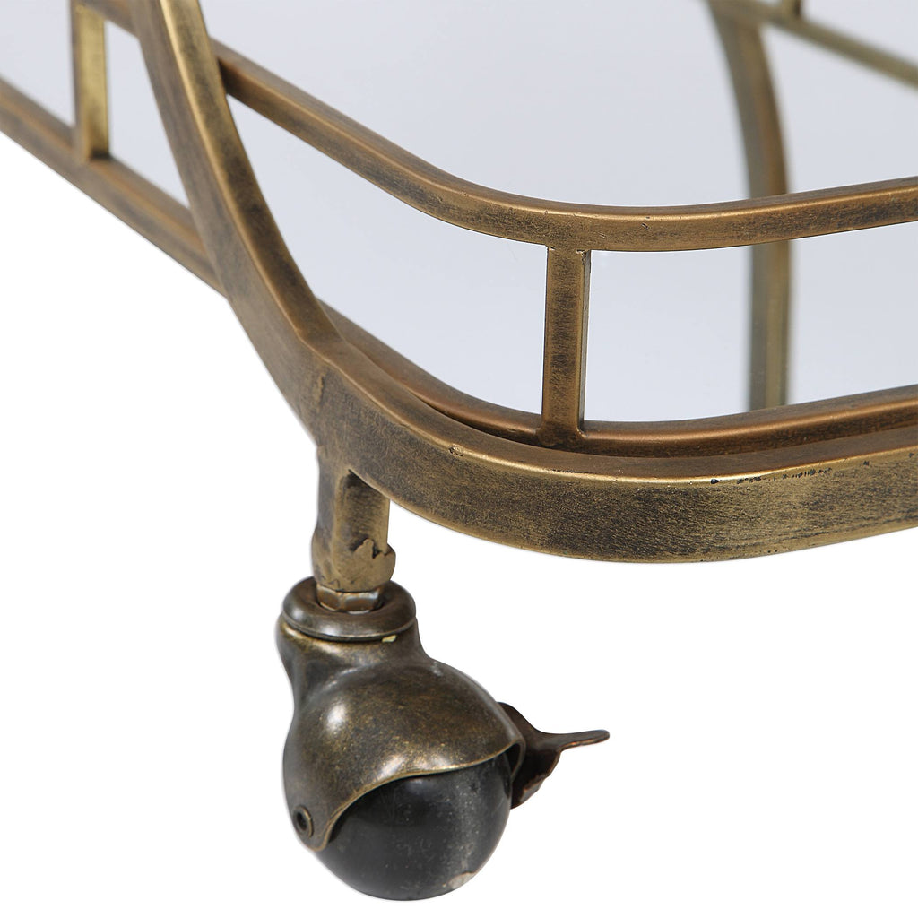 Gold Serving Cart N785487