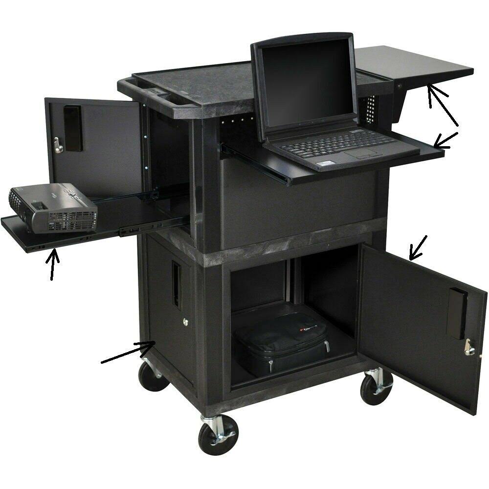 Plastic 3 Shelves Utility Cart L811451