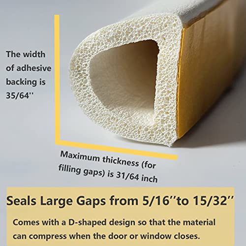 Self-Adhesive Weather Stripping Seal Strip 18 Feet U555