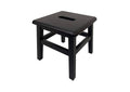 Black Hardwood Footstool Q130