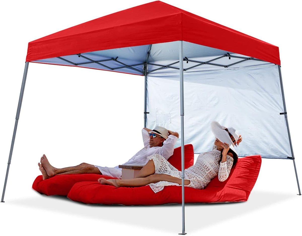 Pop Up Beach Tent with UPF50+ Sun Shade 8 x 8 ft Sky Blue D313362
