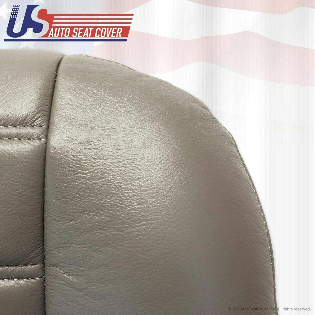 2003 to 2007 Hummer H2 Passenger Bottom Genuine Leather Seat Cover Wheat Gray D34412
