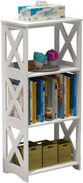 White 3 Tier Bookcase B753715