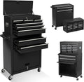 8 Drawer Rolling Tool Chest Storage Cabinet with Wheels V7005