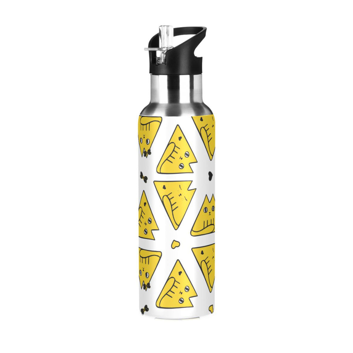 20 OZ Stainless Steel Vacuum Insulated Water Bottle with Straw Lid I1611