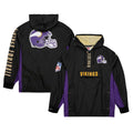 Black Minnesota Vikings Quarter-Zip Windbreaker Jacket Q67062