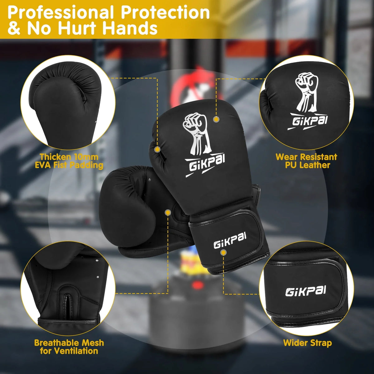 69'' 182lbs Freestanding Punching Bag with Stand V7469