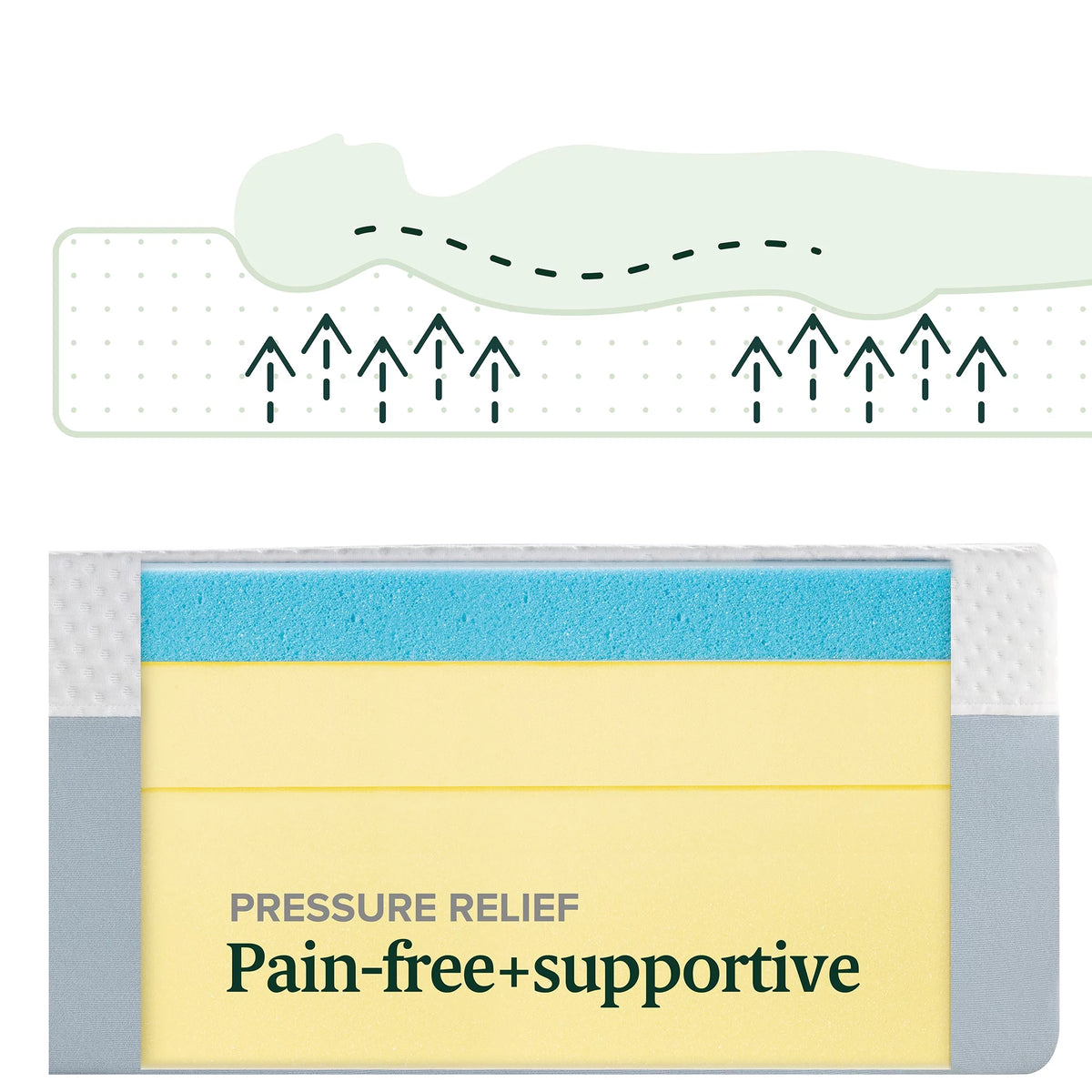 13.5 Gel Memory Foam Mattress Queen E594235