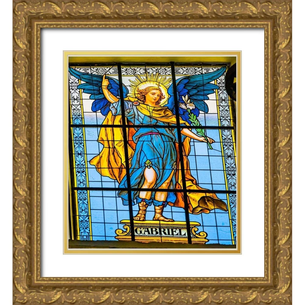 Gold Ornate Wood Framed Art Print M5733