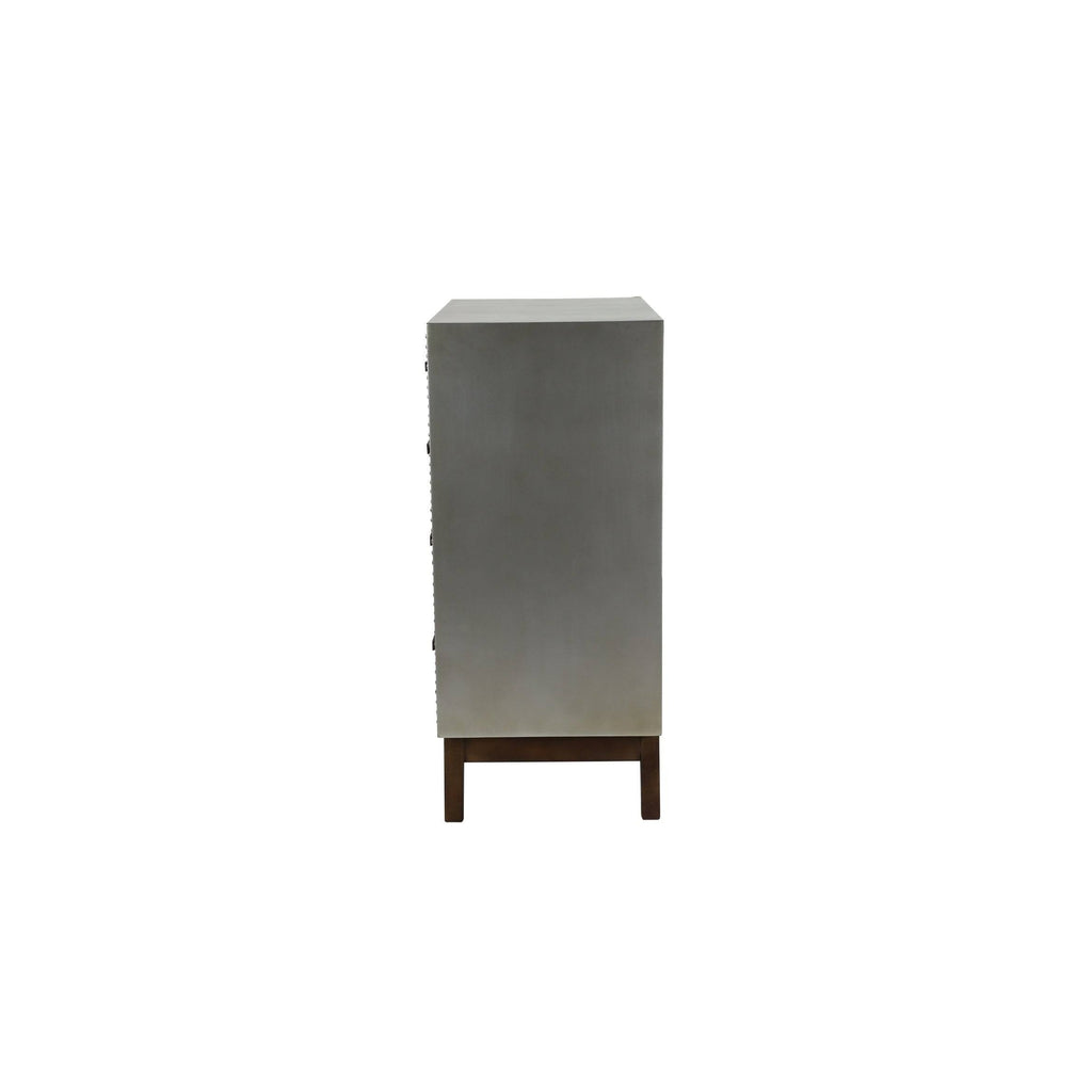 Grey Wood Industrial Cabinet S963646
