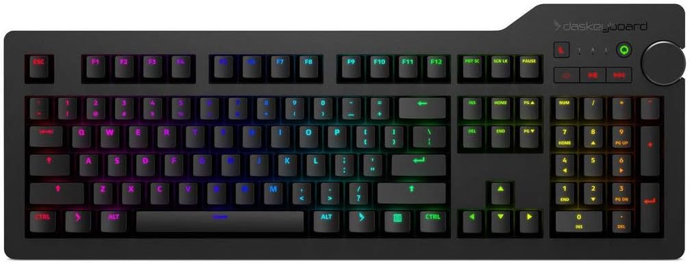Wired Mechanical Keyboard, Cherry MX Brown Switches, Aluminum Top (104 Keys, Black) W435766