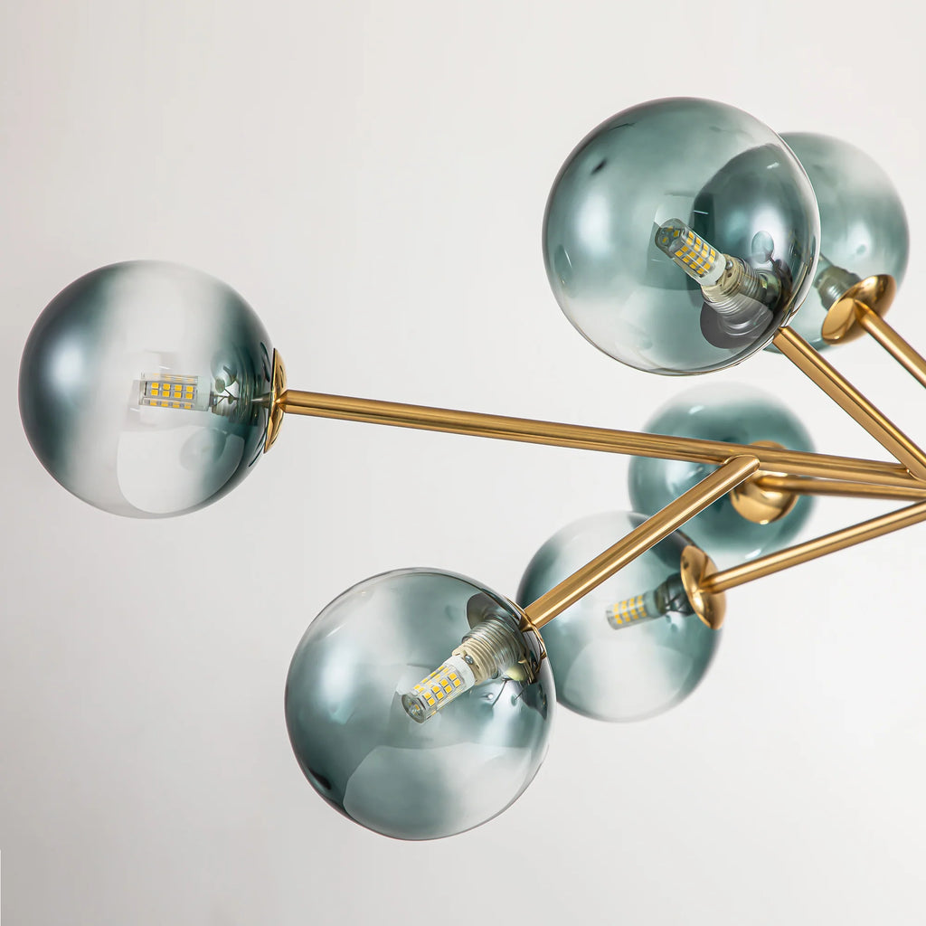 15-Light Glass Bubble Chandelier B49167