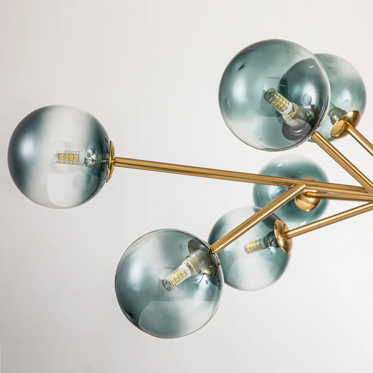 15-Light Glass Bubble Chandelier B49167