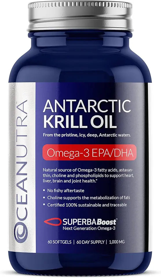 Pure Organic Krill Oil 1000mg Omega 3 Astaxanthin H274