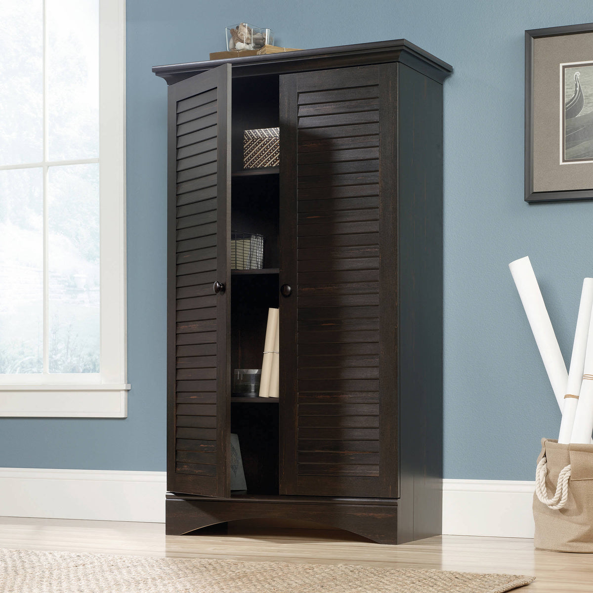 Antique Brown Storage Cabinet H55588