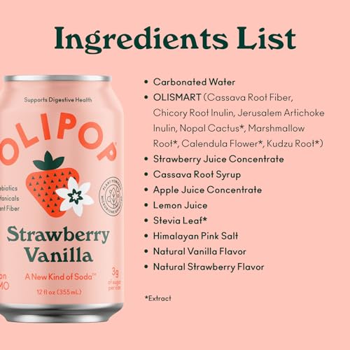 Prebiotic Soda, Peaches & Cream, 12 fl oz (12 Cans) M5001