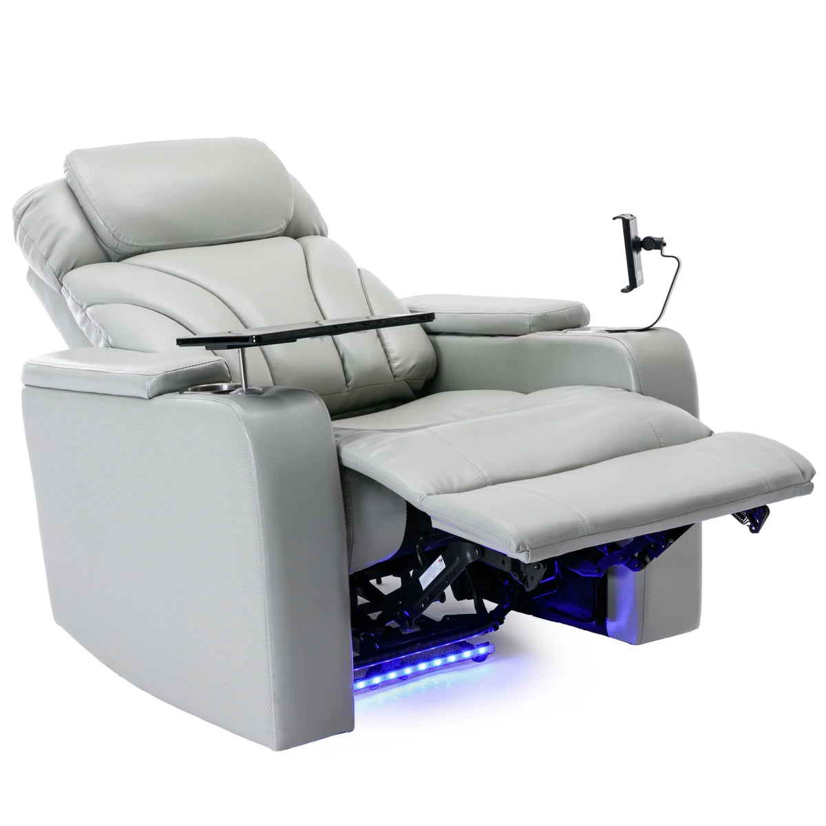 Oversized PU Leather Recliner with Cup Holder Y305861