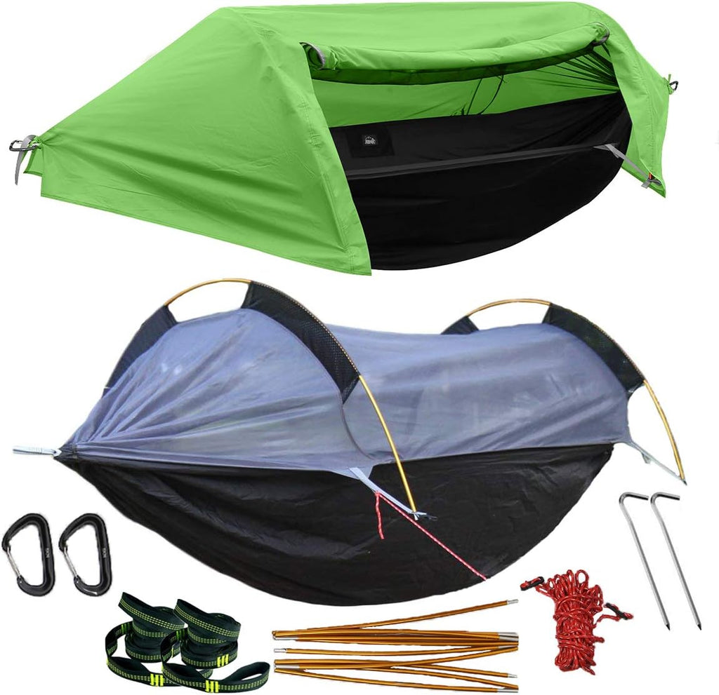 Camping Hammock with Net and Rainfly Cover P414768