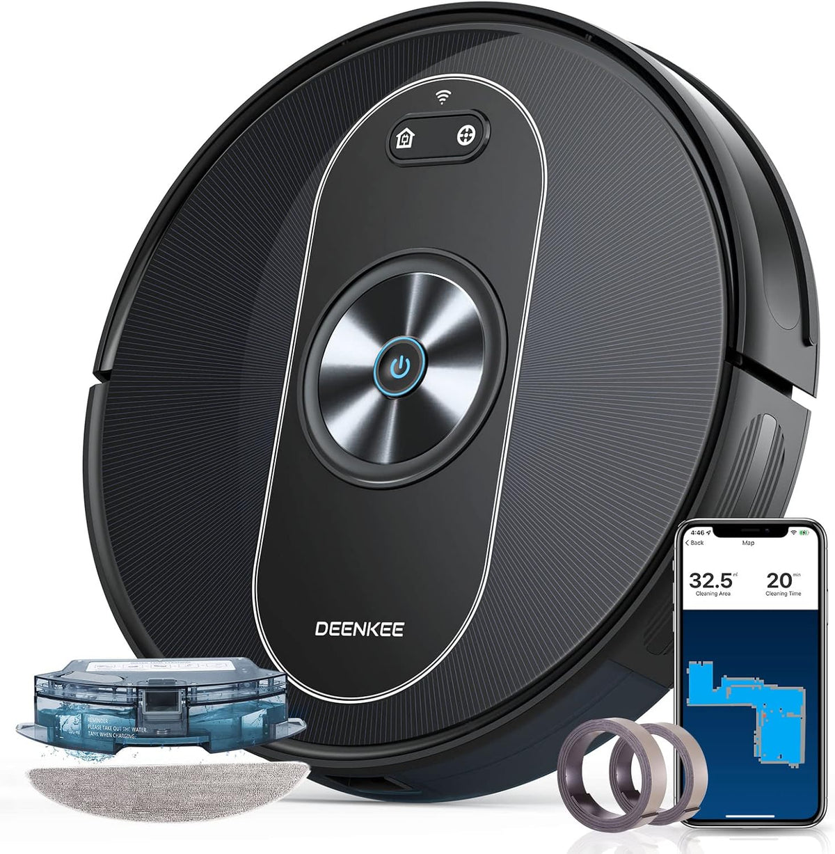 Robot Vacuum Cleaner with 3000Pa Suction, 180 Mins Runtime Z86694