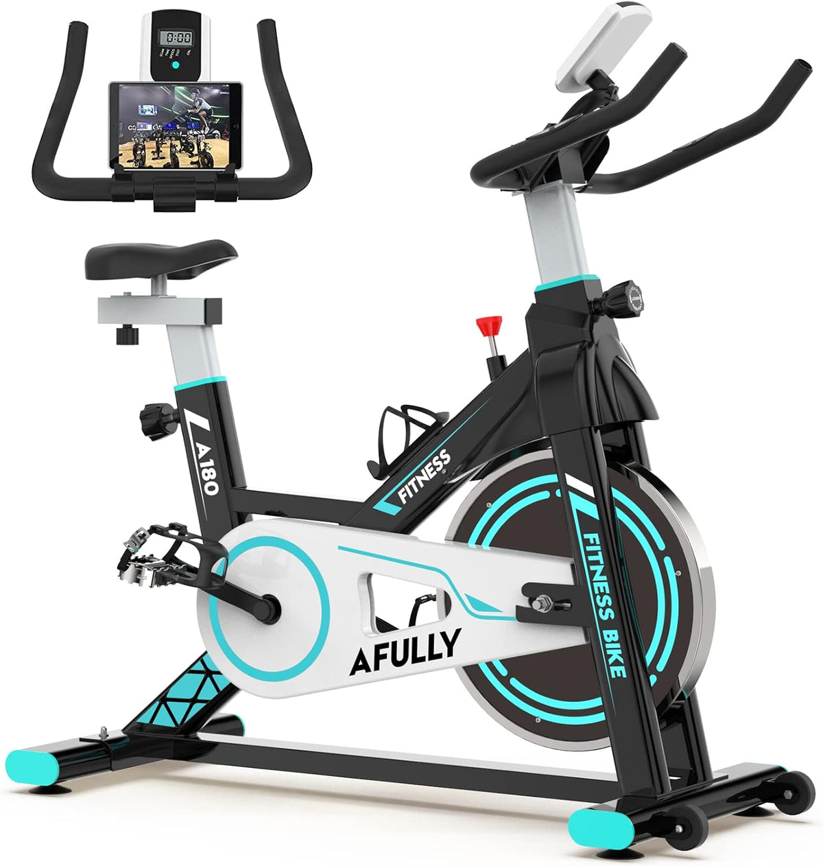 Exercise Bike with Adjustable Resistance and LCD Monitor V186