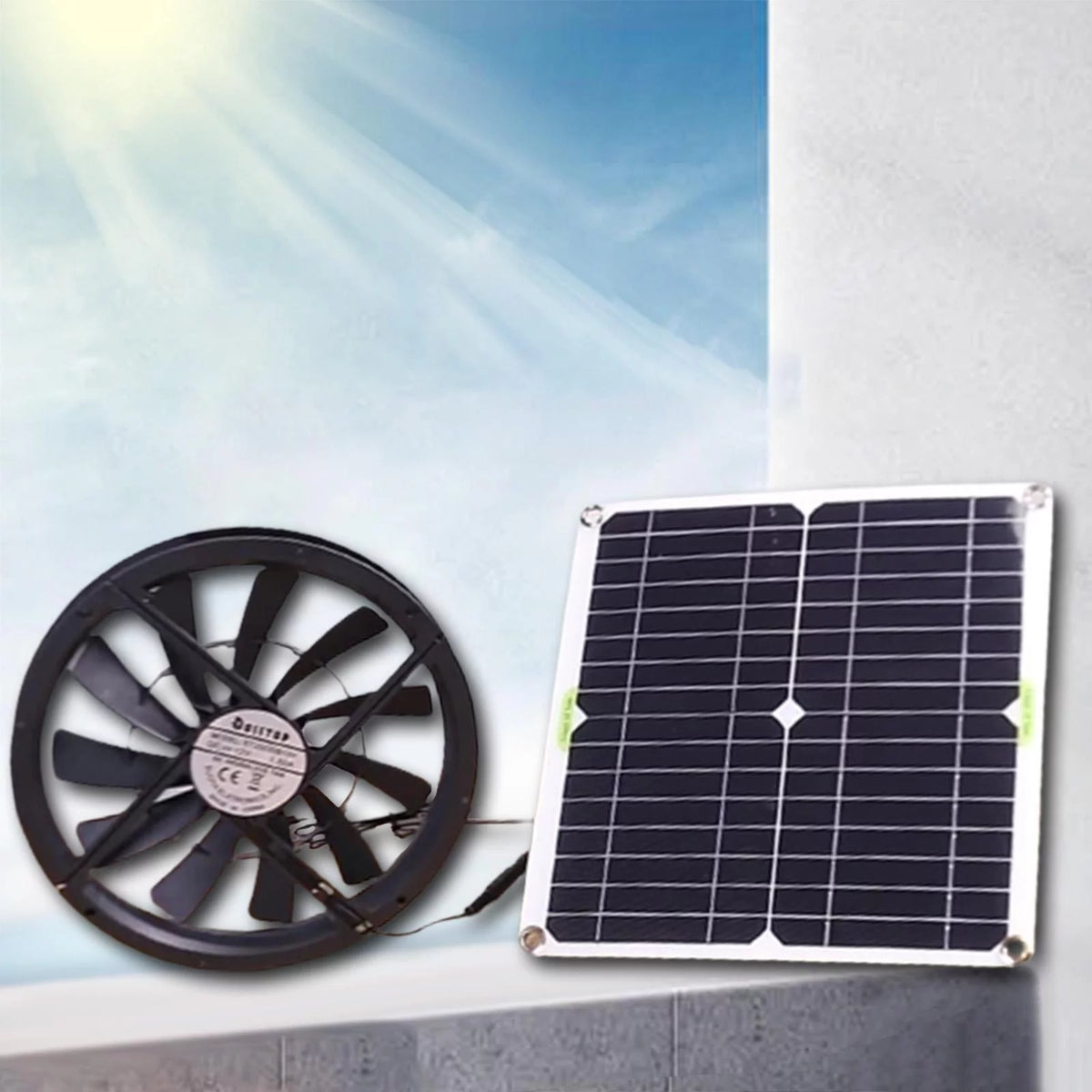 100W Solar Exhaust Fan X620628