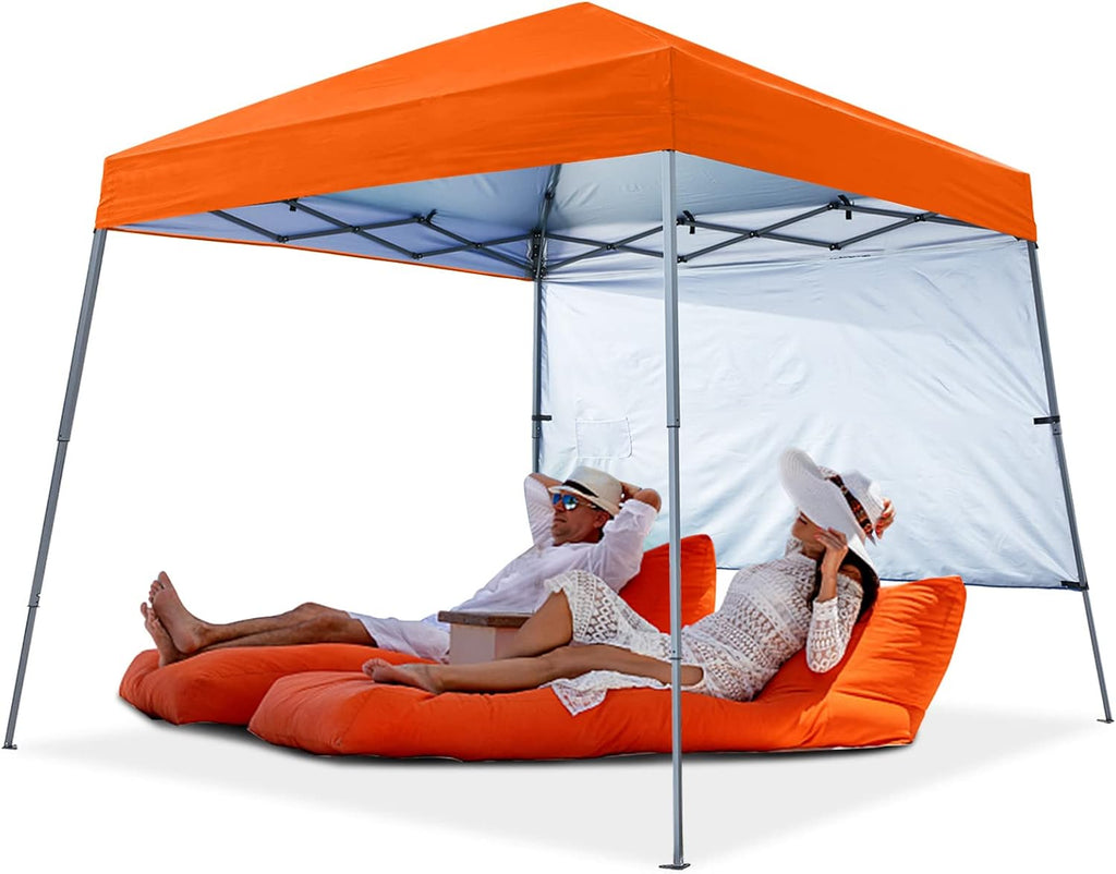 Pop Up Beach Tent with UPF50+ Sun Shade 8 x 8 ft Sky Blue D313362