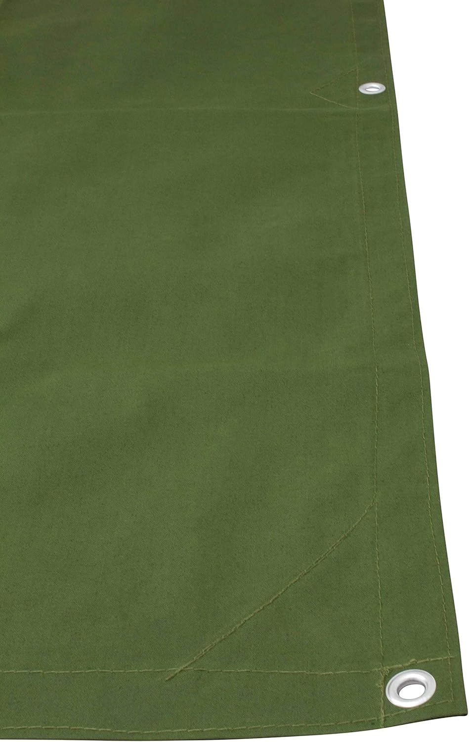 10' x 16' Green Canvas Tarp 12oz Pack of 2 C9414
