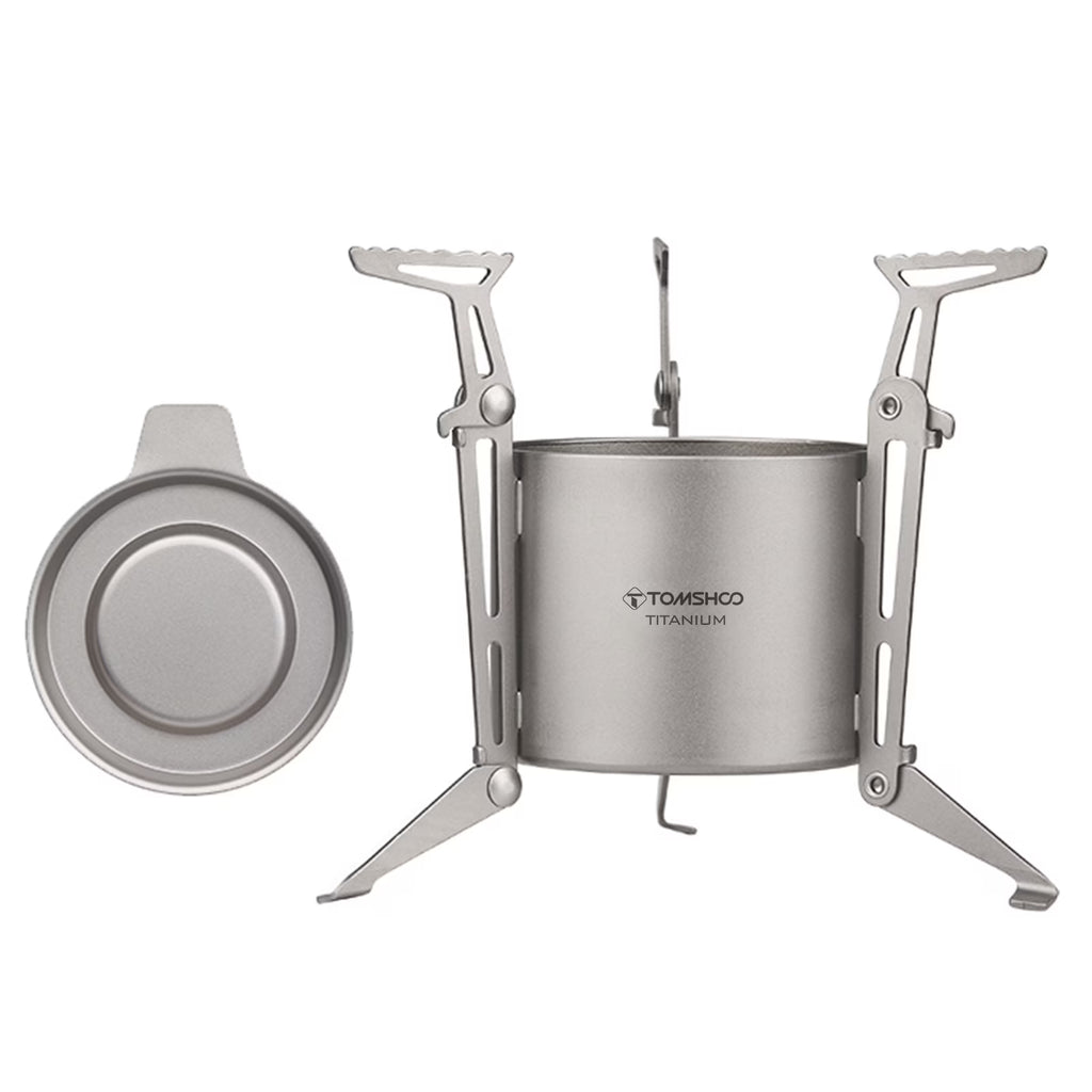 Camping Stove with Lid and Foldable Legs O841516