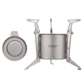 Camping Stove with Lid and Foldable Legs O841516