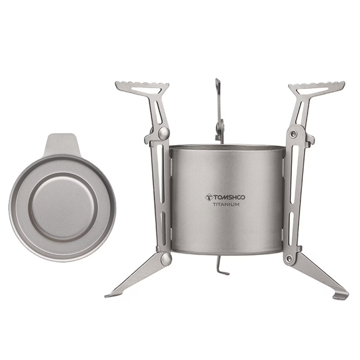Camping Stove with Lid and Foldable Legs O841516