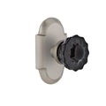 Satin Nickel Crystal Glass Door Knob U848862