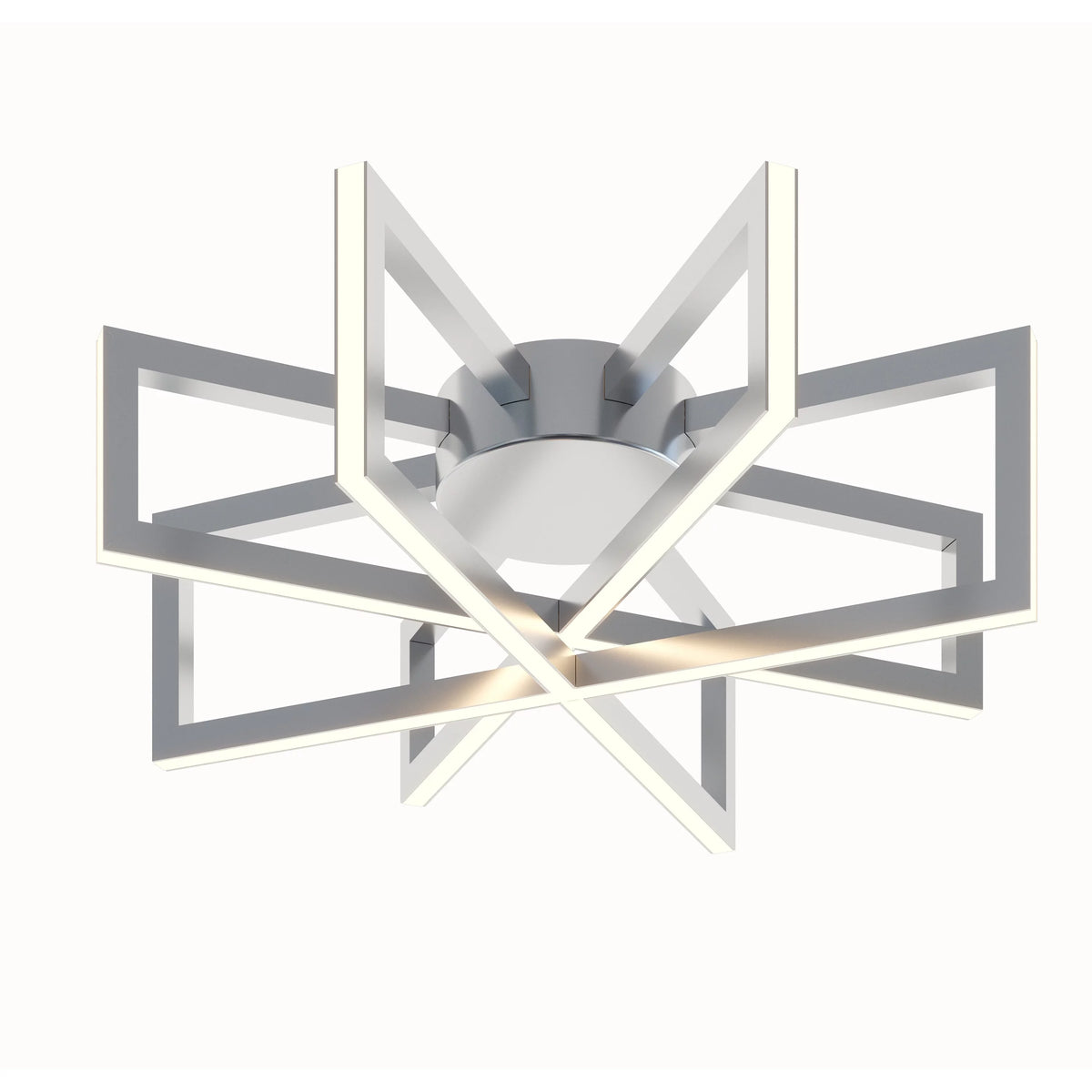 38W 1 LED Flush Mount 17 Inches Wide Black P52502