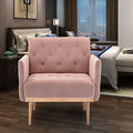 Teal Velvet Upholstered Accent Chair with Golden Legs J233