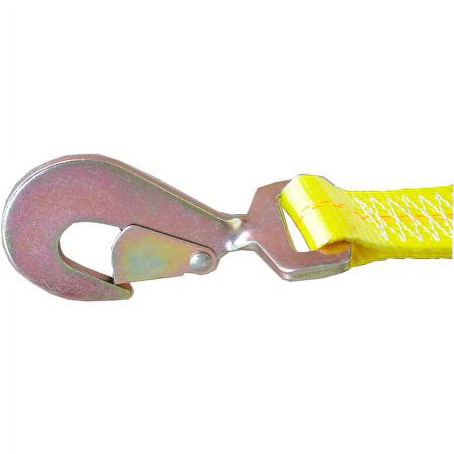 Tow Dolly Basket Strap with Twisted Snap Hooks, 2 inch Webbing, 12,000 lbs Breaking Strength, Tire Bonnet & Tire Net H30889