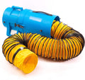 Plastic Compaxial Blower with 25' Ducting and Canister Assembly (8inch) F46736