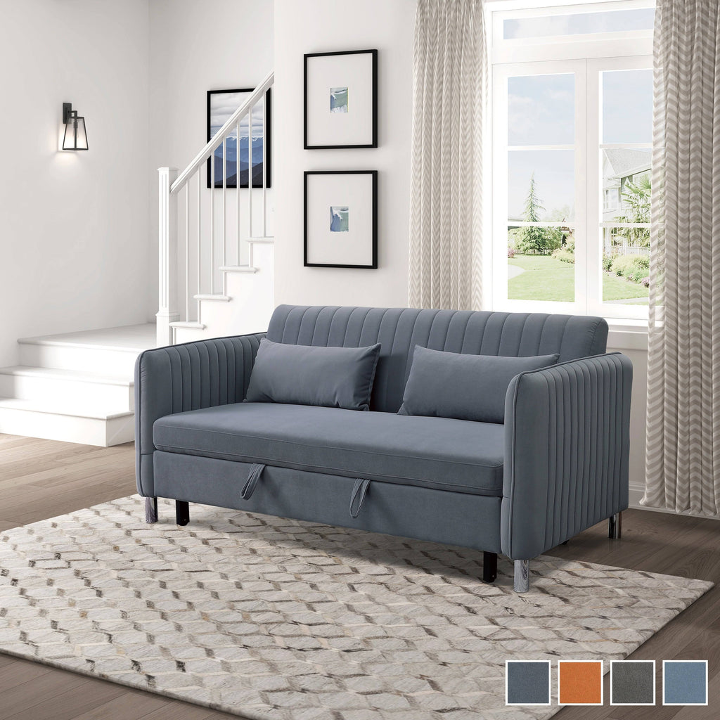 Convertible Sofa Bed Brownish Grey N19724