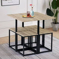 5-Piece Dining Set Oak Black B78919