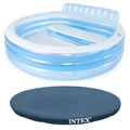Round Inflatable Pool with Pool Cover J110170
